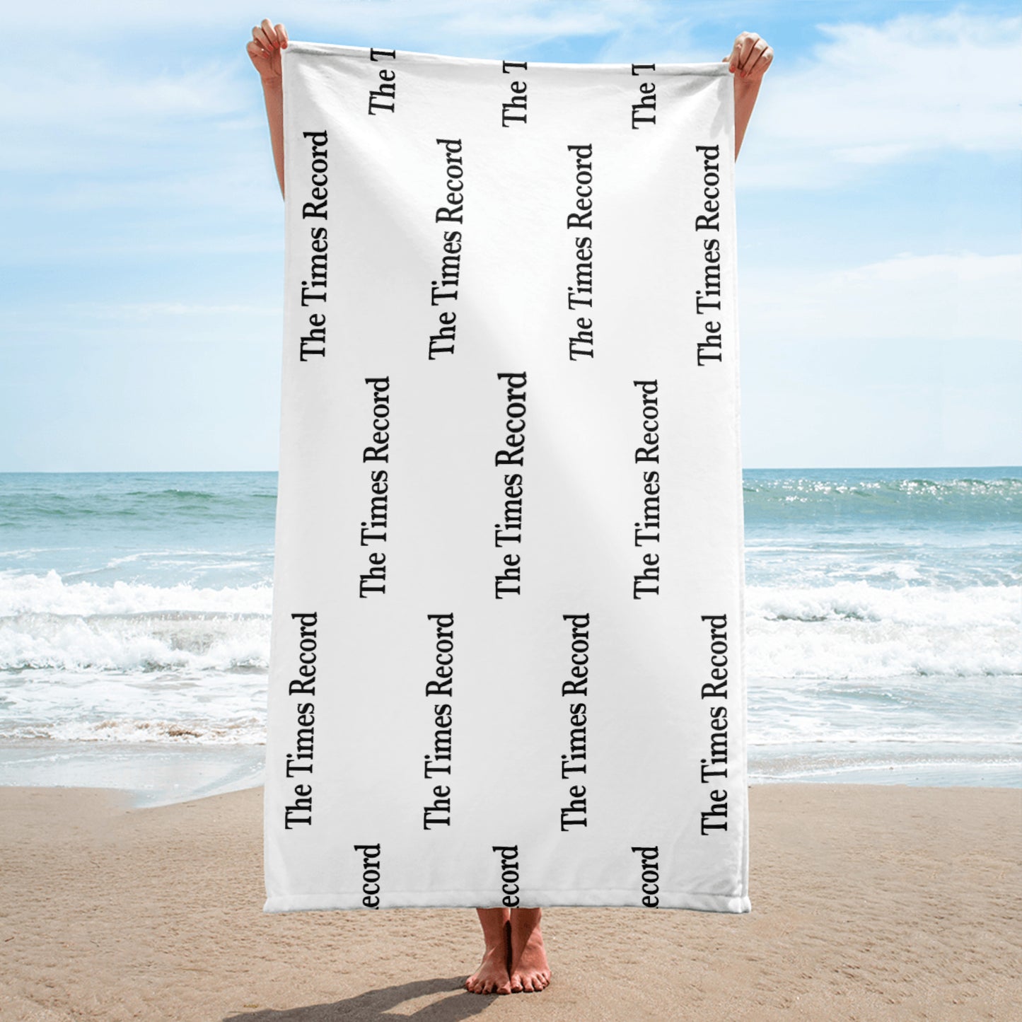 Times Record Beach Towel