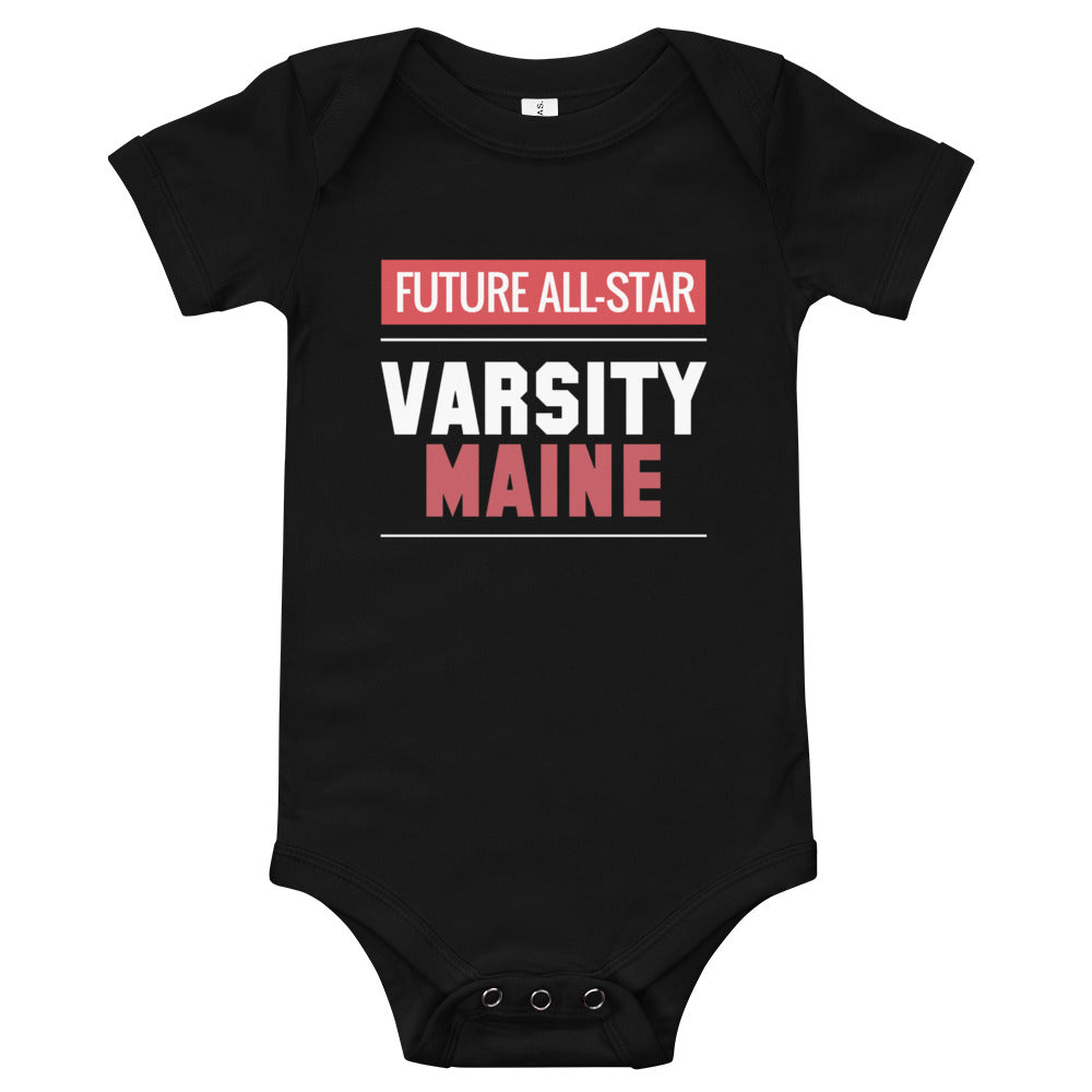 Varsity Maine Short Sleeve Onesie