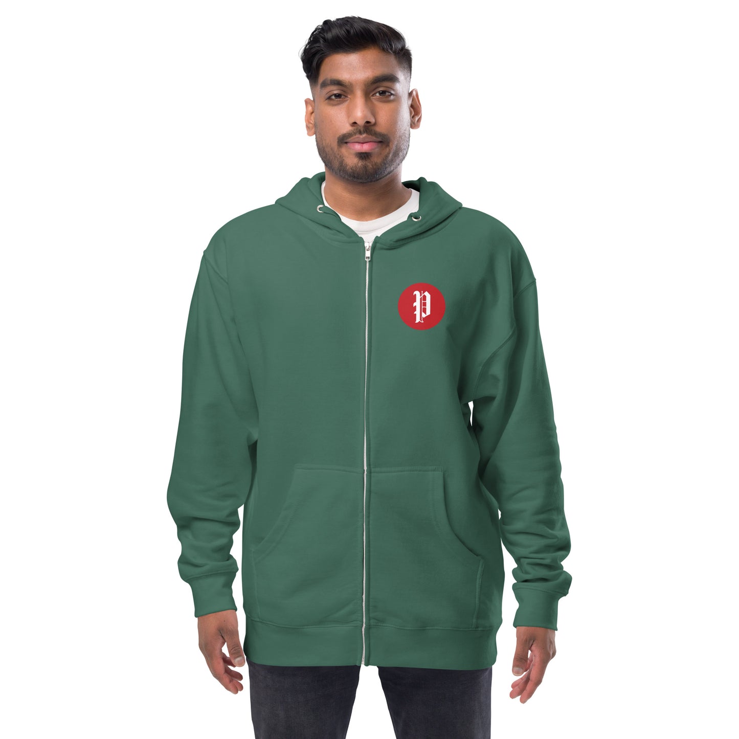 Portland Press Herald Unisex fleece zip up hoodie