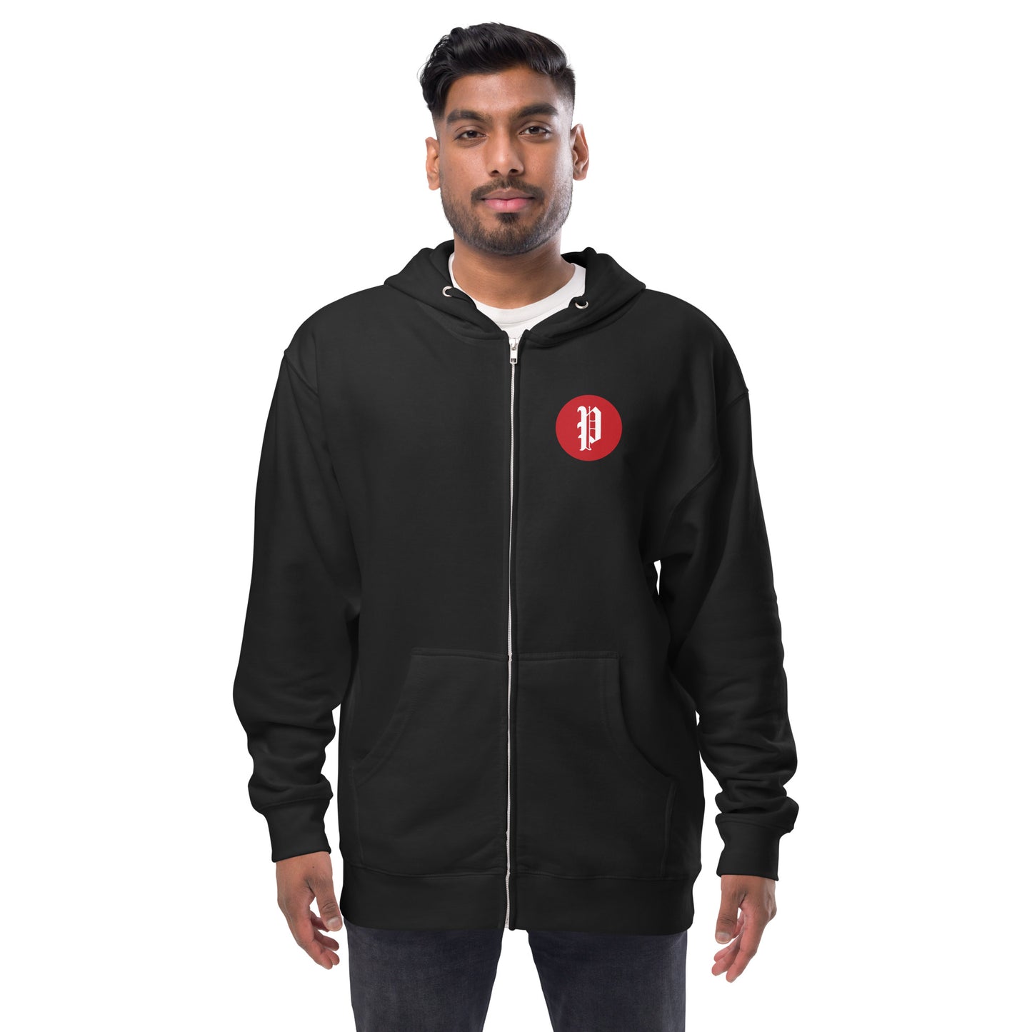 Portland Press Herald Unisex fleece zip up hoodie