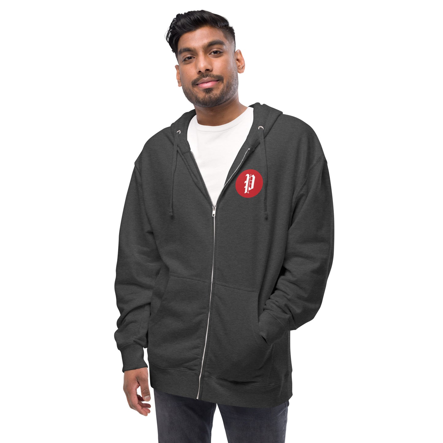 Portland Press Herald Unisex fleece zip up hoodie