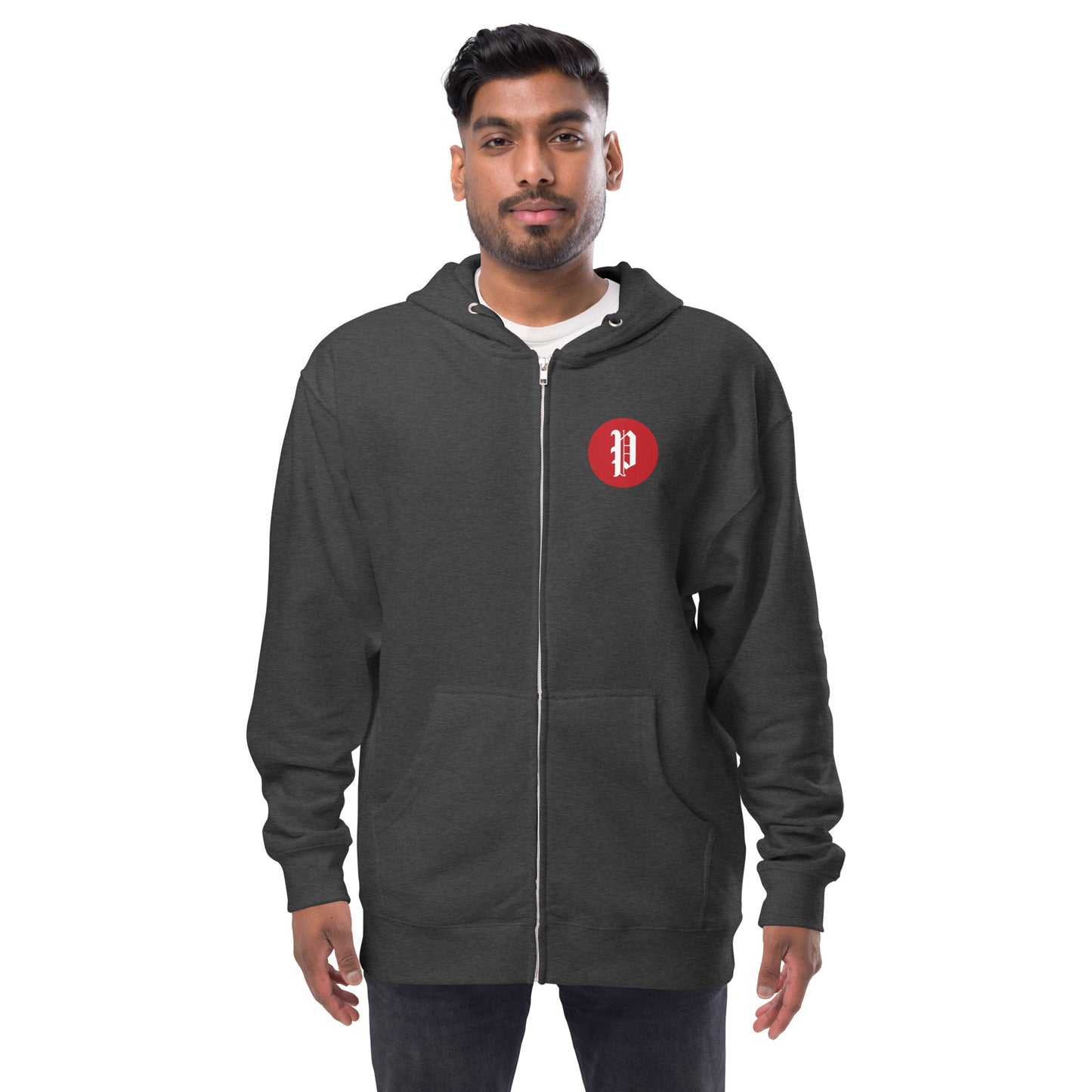 Portland Press Herald Unisex fleece zip up hoodie