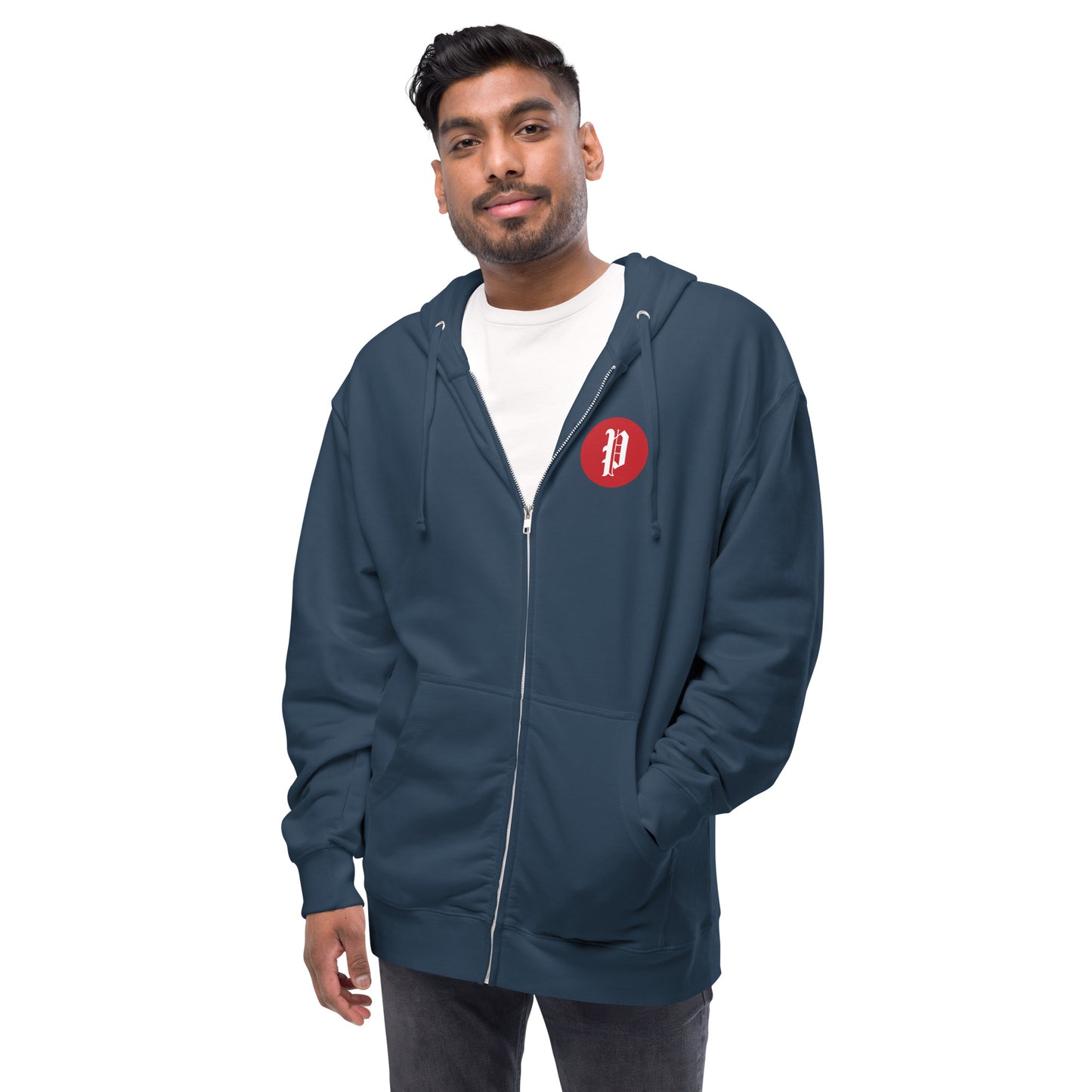 Portland Press Herald Unisex fleece zip up hoodie