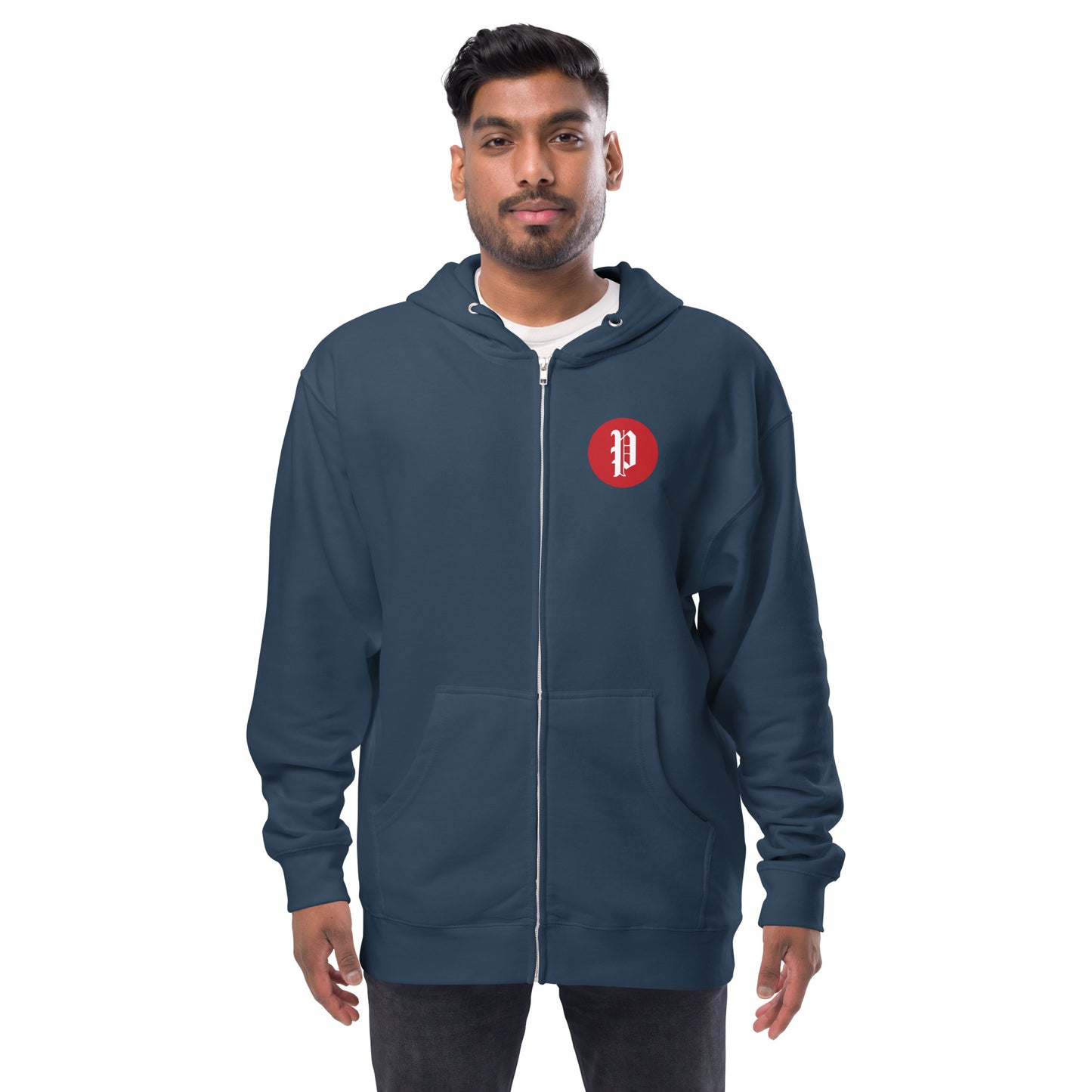 Portland Press Herald Unisex fleece zip up hoodie