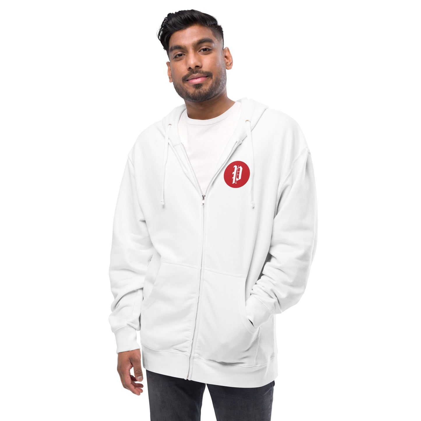 Portland Press Herald Unisex fleece zip up hoodie