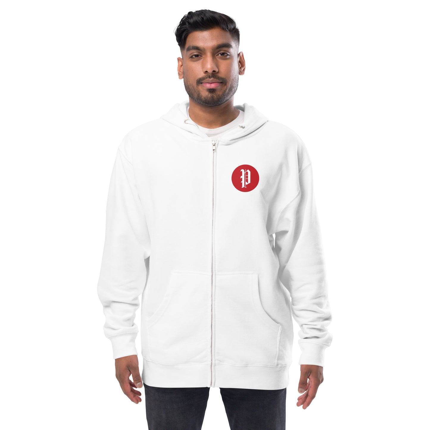 Portland Press Herald Unisex fleece zip up hoodie