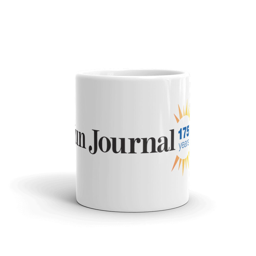 SJ 175th Anniversary white glossy mug