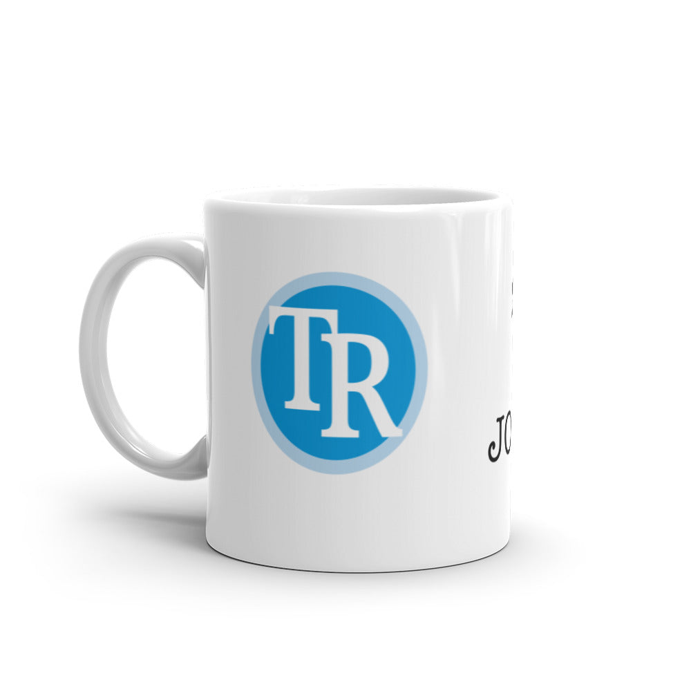 The Times Record "Support Local Journalism" White Glossy Mug