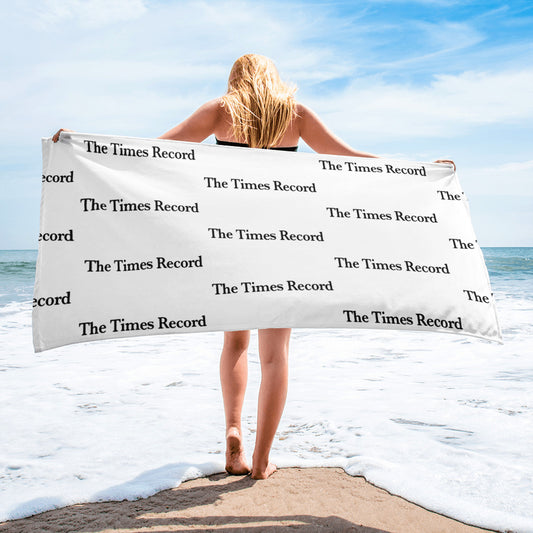 Times Record Beach Towel
