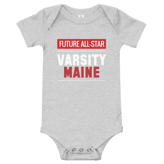 Varsity Maine Short Sleeve Onesie