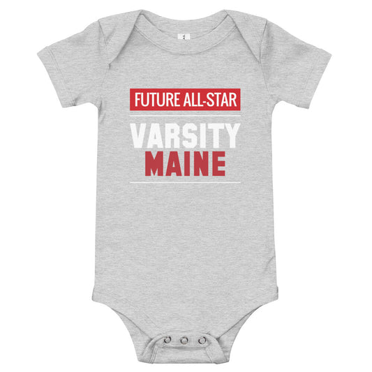 Varsity Maine Short Sleeve Onesie