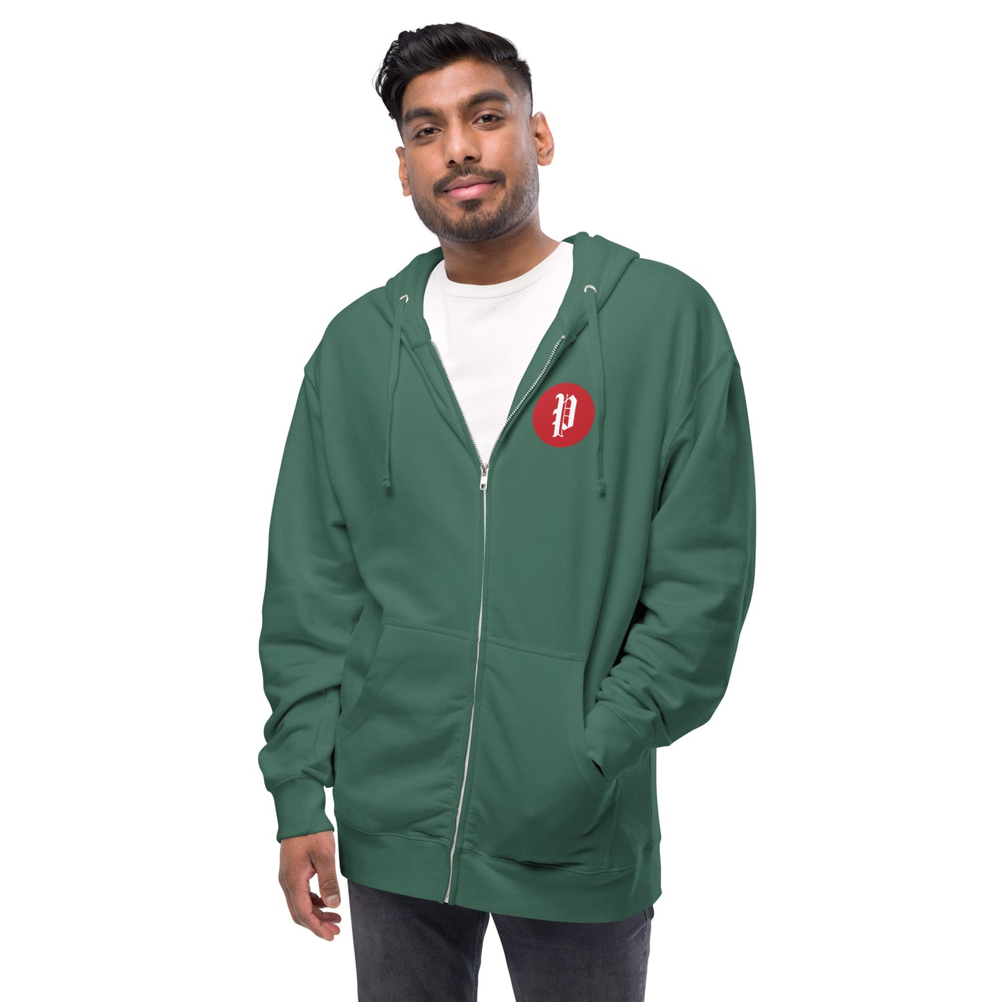 Portland Press Herald Unisex fleece zip up hoodie